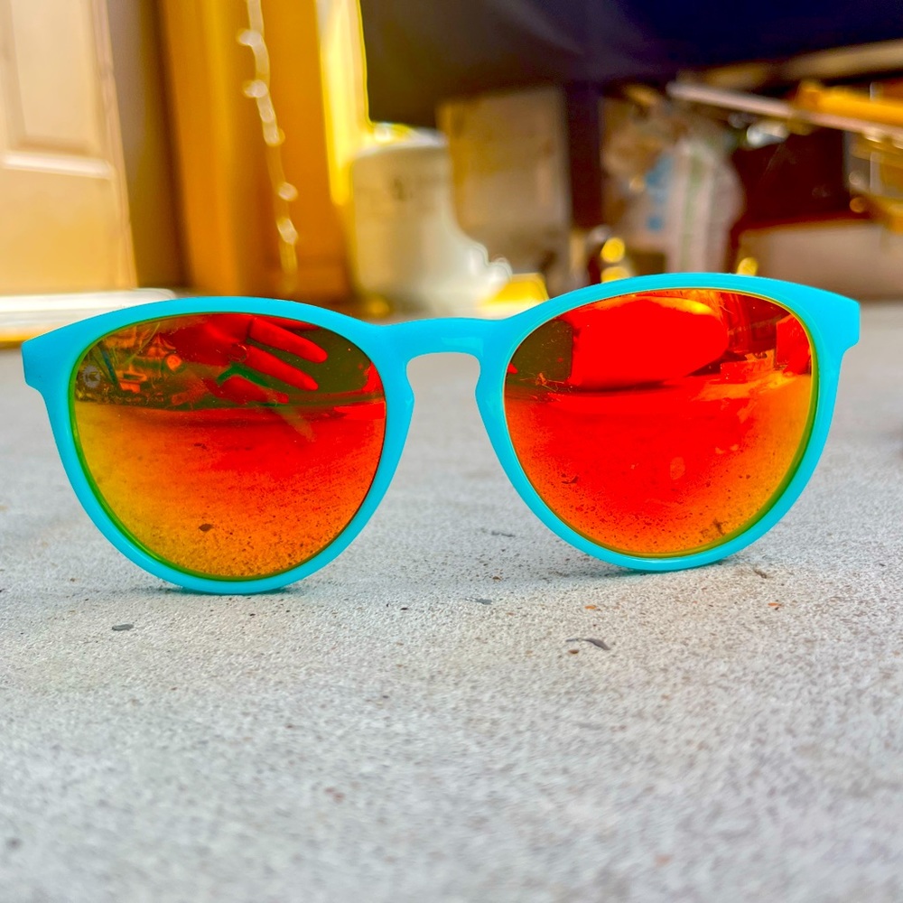 Knockaround Glossy turquoise/ Sunset polarized shades